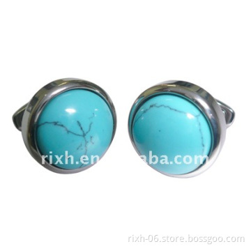 fashion metal titanium square metal cufflink